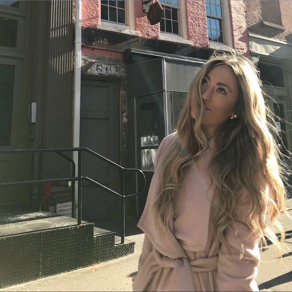 Pink Wrap Coat - image 1